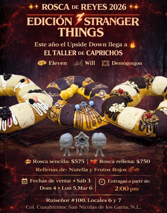 Todo sobre la Rosca de Reyes edición Stranger Things 2026: ¿Dónde comprarla? y más