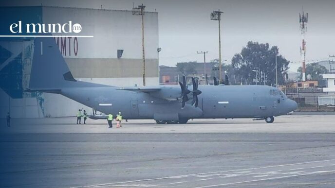 Avión militar de Estados Unidos aterriza en Toluca: C-130J Super Hercules genera interrogantes