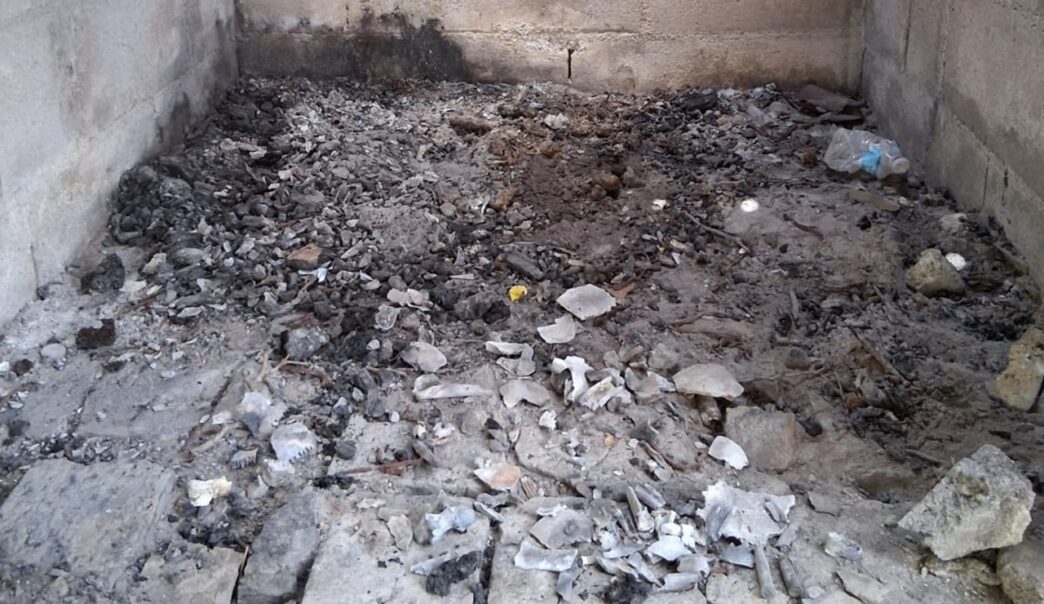 Hallan restos humanos calcinados en una chimenea de Reynosa
